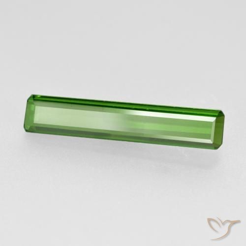 Tourmaline Vert naturelle Octogone / coupe Émeraude, 1.35 ct, VS