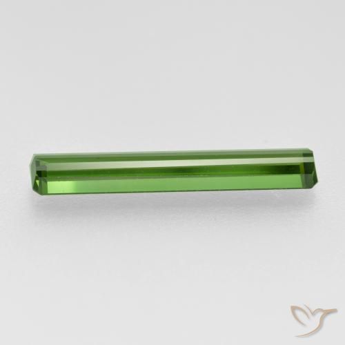 Tourmaline Vert naturelle Octogone / coupe Émeraude, 1.35 ct, VS