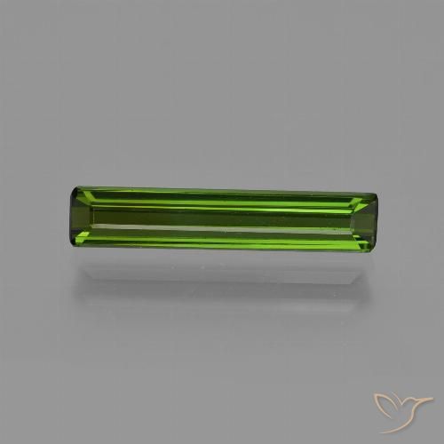1.32ct Naturel Vert terreux Tourmaline, Taille émeraude, VS