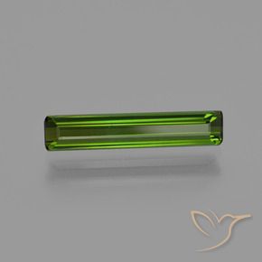 Tourmaline Vert terreux naturelle Octogone / coupe Émeraude, 1.32 ct, VS