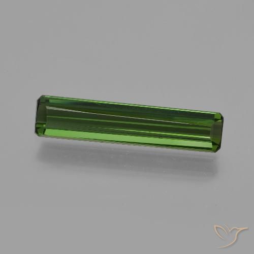 1.36ct Naturel Vert foncé Tourmaline, Taille émeraude, VS