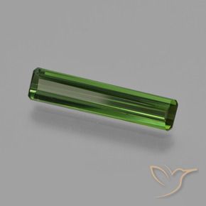 Tourmaline Vert foncé naturelle Octogone / coupe Émeraude, 1.36 ct, VS