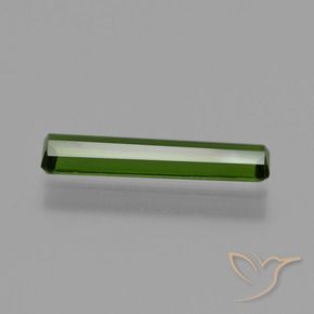 Tourmaline Vert foncé naturelle Octogone / coupe Émeraude, 1.36 ct, VS
