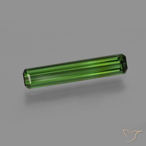 1.30ct Naturel Vert foncé Tourmaline, Taille émeraude, VS