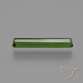 Tourmaline Vert foncé naturelle Octogone / coupe Émeraude, 1.30 ct, VS
