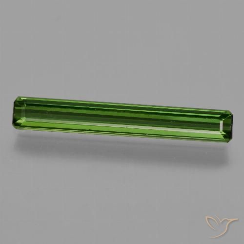 1.33ct Naturel Forêt verte Tourmaline, Taille émeraude, VS