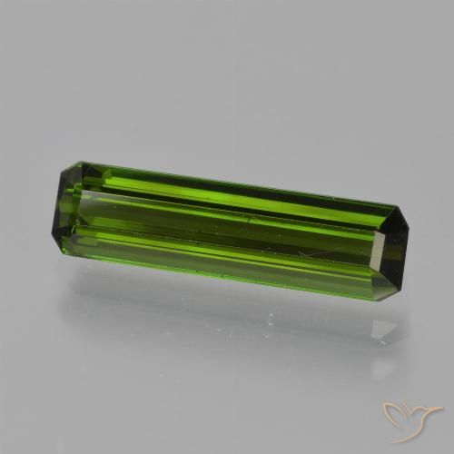 1.64ct Naturel Vert foncé Tourmaline, Taille émeraude, VS