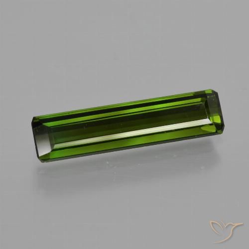 1.80ct Naturel Vert foncé terreux Tourmaline, Taille émeraude, VS