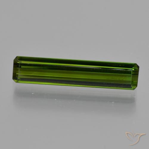 1.84ct Naturel Vert foncé Tourmaline, Taille émeraude, VS