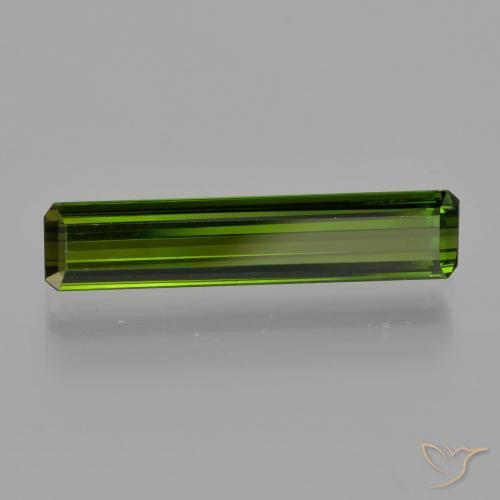 Tourmaline Vert foncé naturelle Octogone / coupe Émeraude, 1.84 ct, VS