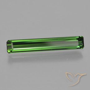 Tourmaline Vert moyen naturelle Octogone / coupe Émeraude, 1.67 ct, VVS-VS