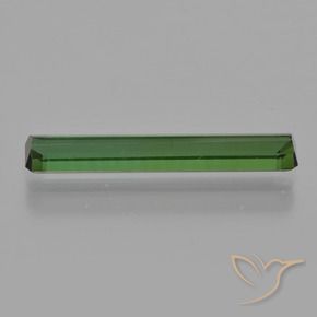 Tourmaline Vert moyen naturelle Octogone / coupe Émeraude, 1.67 ct, VVS-VS
