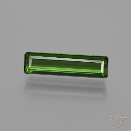 1.46ct Naturel Vert terreux Tourmaline, Taille émeraude, VVS-VS