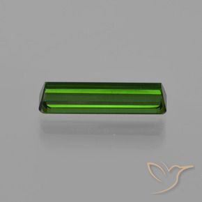 Tourmaline Vert terreux naturelle Octogone / coupe Émeraude, 1.46 ct, VVS-VS