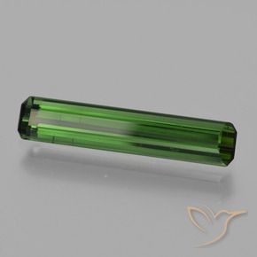 Tourmaline Vert naturelle Octogone / coupe Émeraude, 1.40 ct, VVS-VS