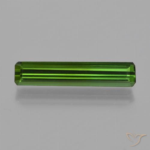 1.45ct Naturel Vert terreux Tourmaline, Taille émeraude, VVS-VS