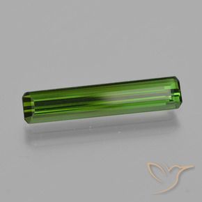 Tourmaline Vert terreux naturelle Octogone / coupe Émeraude, 1.45 ct, VVS-VS