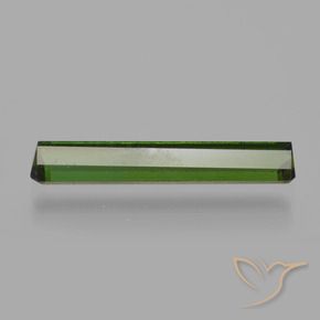 Tourmaline Vert terreux naturelle Octogone / coupe Émeraude, 1.45 ct, VVS-VS
