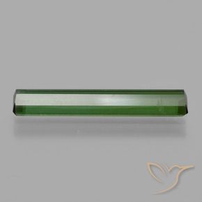 Tourmaline Vert moyen naturelle Octogone / coupe Émeraude, 1.43 ct, VVS-VS