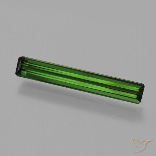 1.49ct Naturel Vert terreux Tourmaline, Taille émeraude, VVS-VS
