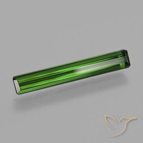 Tourmaline Vert terreux naturelle Octogone / coupe Émeraude, 1.49 ct, VVS-VS