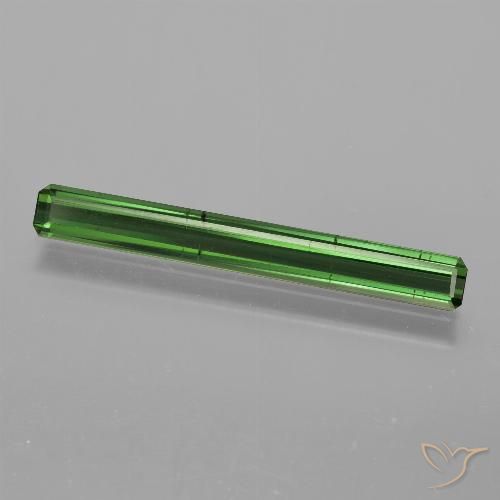 1.44ct Naturel Vert moyen Tourmaline, Taille émeraude, VS-SI