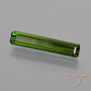 Tourmaline Vert terreux naturelle Octogone / coupe Émeraude, 1.44 ct, VS