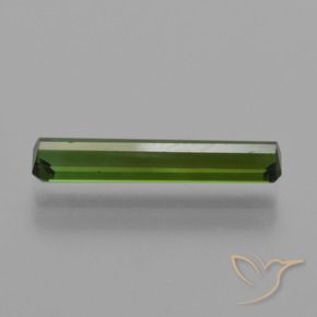 Tourmaline Vert terreux naturelle Octogone / coupe Émeraude, 1.44 ct, VS