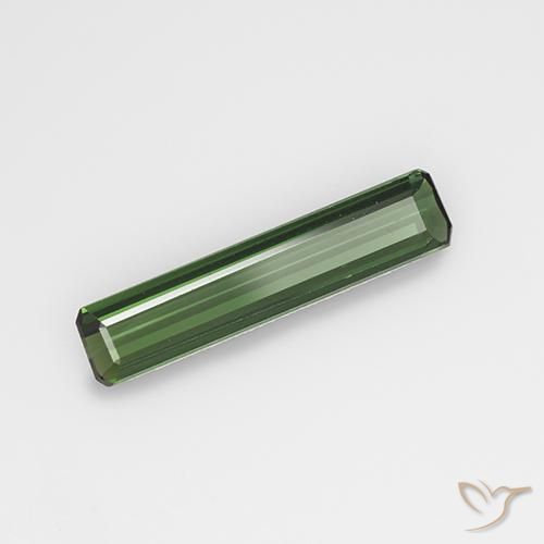 1.31ct Naturel Vert moyen-foncé Tourmaline, Taille émeraude, VVS-VS