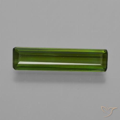 1.44ct Naturel Vert foncé Tourmaline, Taille émeraude, VS