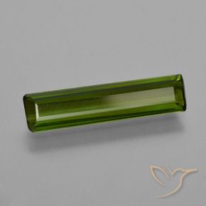 Tourmaline Vert foncé naturelle Octogone / coupe Émeraude, 1.44 ct, VS