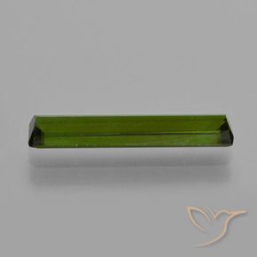 Tourmaline Vert foncé naturelle Octogone / coupe Émeraude, 1.44 ct, VS