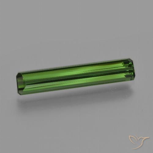 1.51ct Naturel Vert foncé Tourmaline, Taille émeraude, VVS-VS