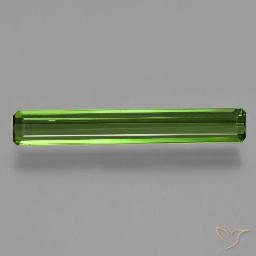 1.45ct Naturel Forêt verte Tourmaline, Taille émeraude, VS