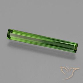 Tourmaline Vert terreux naturelle Octogone / coupe Émeraude, 1.55 ct, VVS-VS