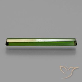 Tourmaline Vert terreux naturelle Octogone / coupe Émeraude, 1.55 ct, VVS-VS