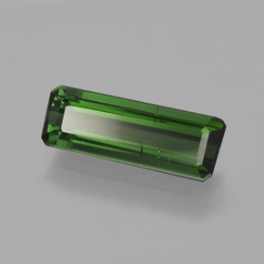 Tourmaline Vert foncé naturelle Taille émeraude, 1.95 ct, VS-SI