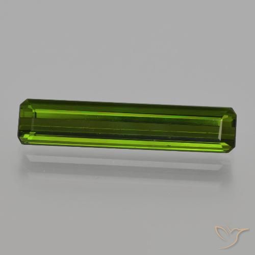 1.94ct Naturel Vert terreux Tourmaline, Taille émeraude, VS