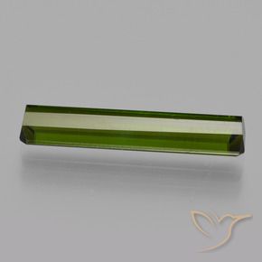 Tourmaline Vert terreux naturelle Octogone / coupe Émeraude, 1.94 ct, VS