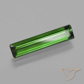 Tourmaline Vert naturelle Octogone / coupe Émeraude, 1.80 ct, VVS-VS