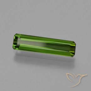 Tourmaline Forêt verte naturelle Octogone / coupe Émeraude, 1.11 ct, VVS-VS