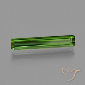 Tourmaline Vert foncé naturelle Octogone / coupe Émeraude, 1.16 ct, VVS-VS