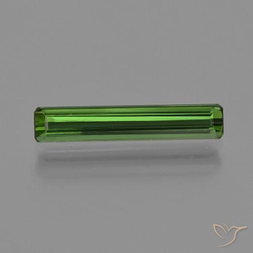 1.13ct Naturel Vert terreux Tourmaline, Taille émeraude, VS