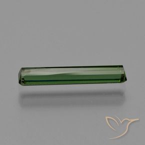 Tourmaline Vert terreux naturelle Octogone / coupe Émeraude, 1.13 ct, VS