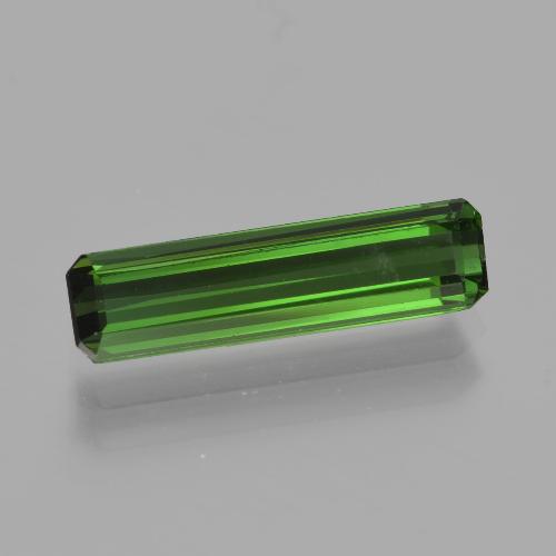Tourmaline Forêt verte naturelle Taille émeraude, 1.61 ct, VS