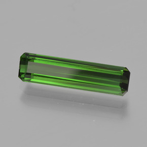 Tourmaline Forêt verte naturelle Taille émeraude, 1.61 ct, VS
