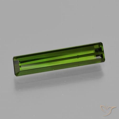 1.76ct Naturel Vert foncé Tourmaline, Taille émeraude, VS
