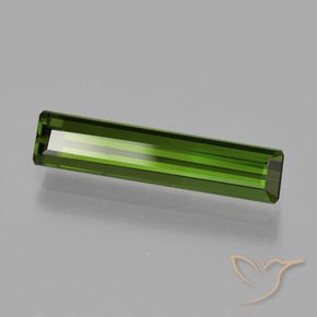 Tourmaline Vert foncé naturelle Octogone / coupe Émeraude, 1.76 ct, VS