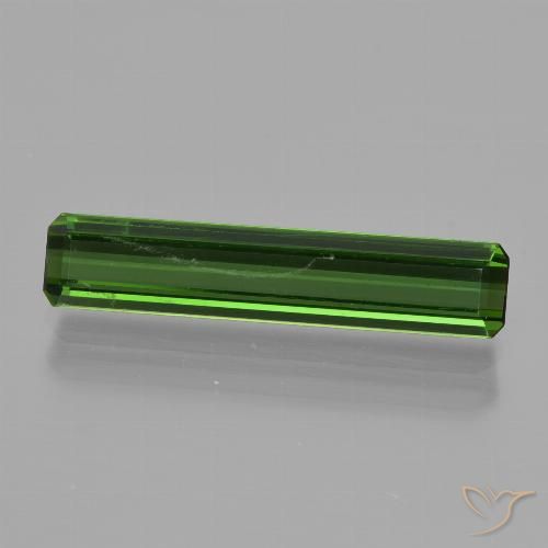 1.78ct Naturel Vert foncé Tourmaline, Taille émeraude, VS