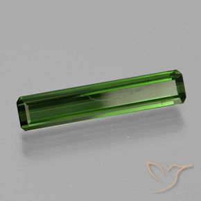 Tourmaline Vert foncé naturelle Octogone / coupe Émeraude, 1.78 ct, VS